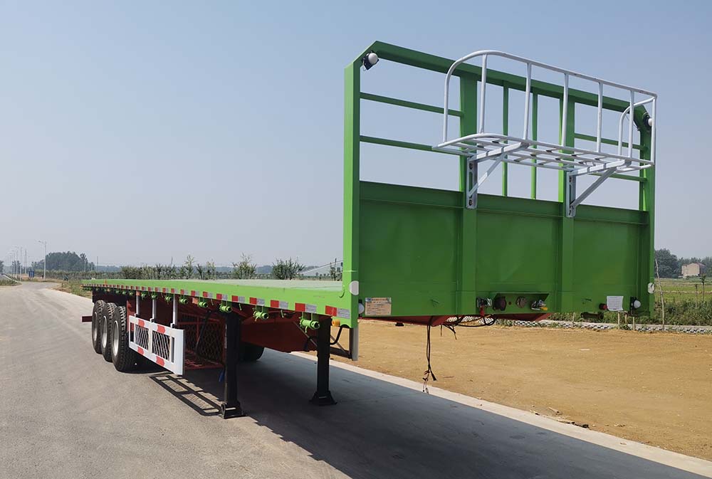 齐鲁鹏程牌13米34.5吨3轴平板运输半挂车(PCC9400TPB)