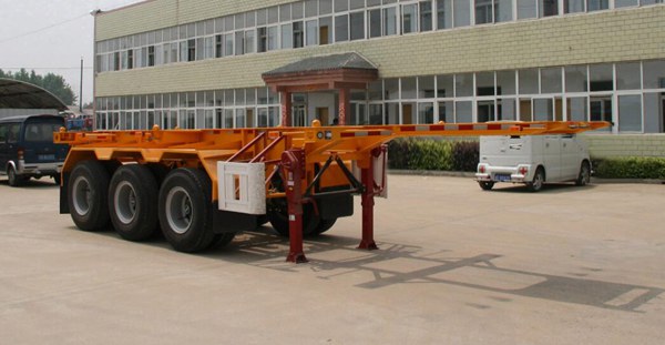 醒狮牌10.5米35吨3轴集装箱运输半挂车(SLS9401TJZ)