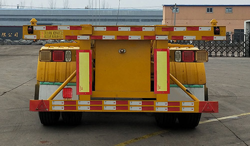 威正百业牌WZB9400TJZ集装箱运输半挂车公告图片