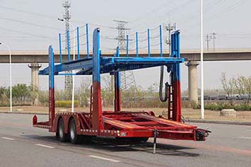 天野牌12米10.1吨2轴中置轴车辆运输挂车(STY9171TCL)