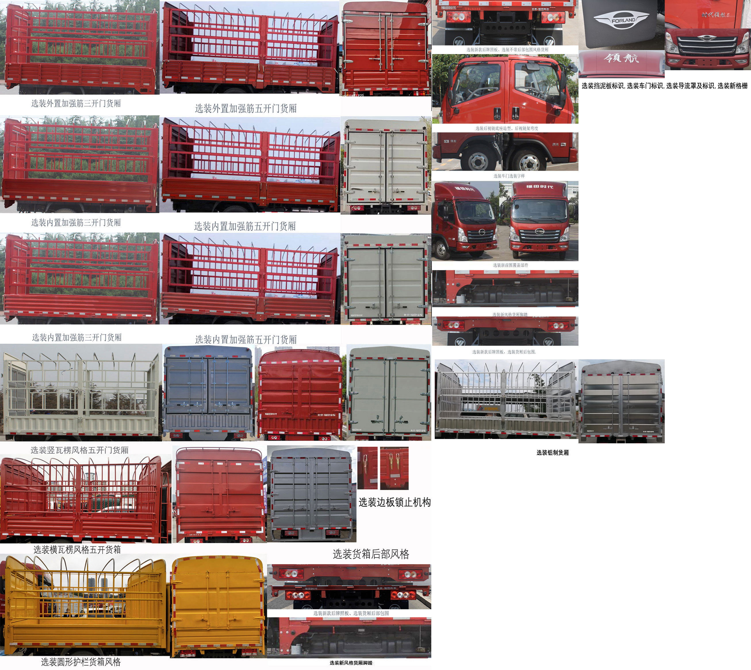 福田牌BJ5046CCY9JDA-02倉柵式運輸車公告圖片