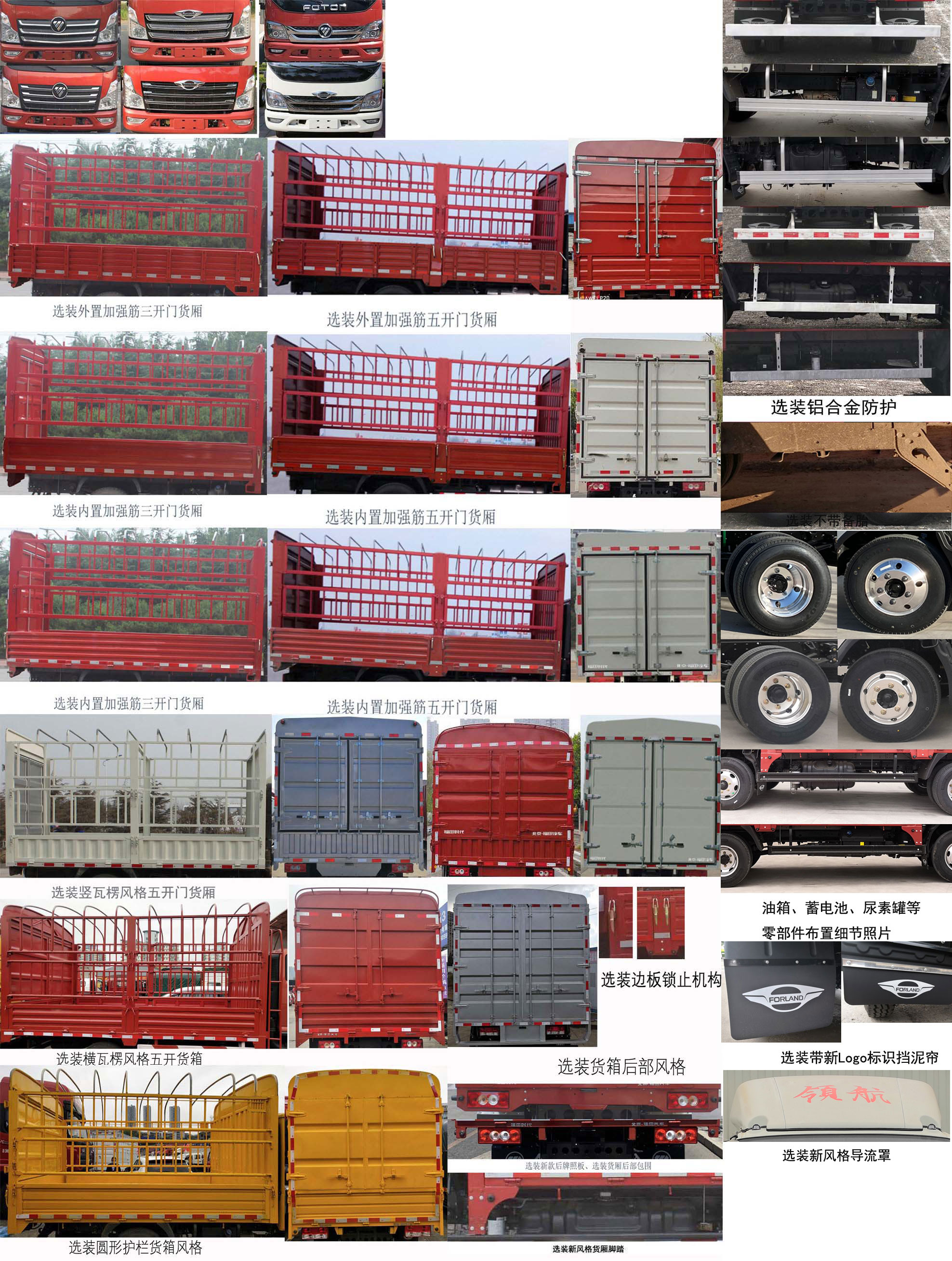 福田牌BJ5043CCY9JDA-01仓栅式运输车公告图片