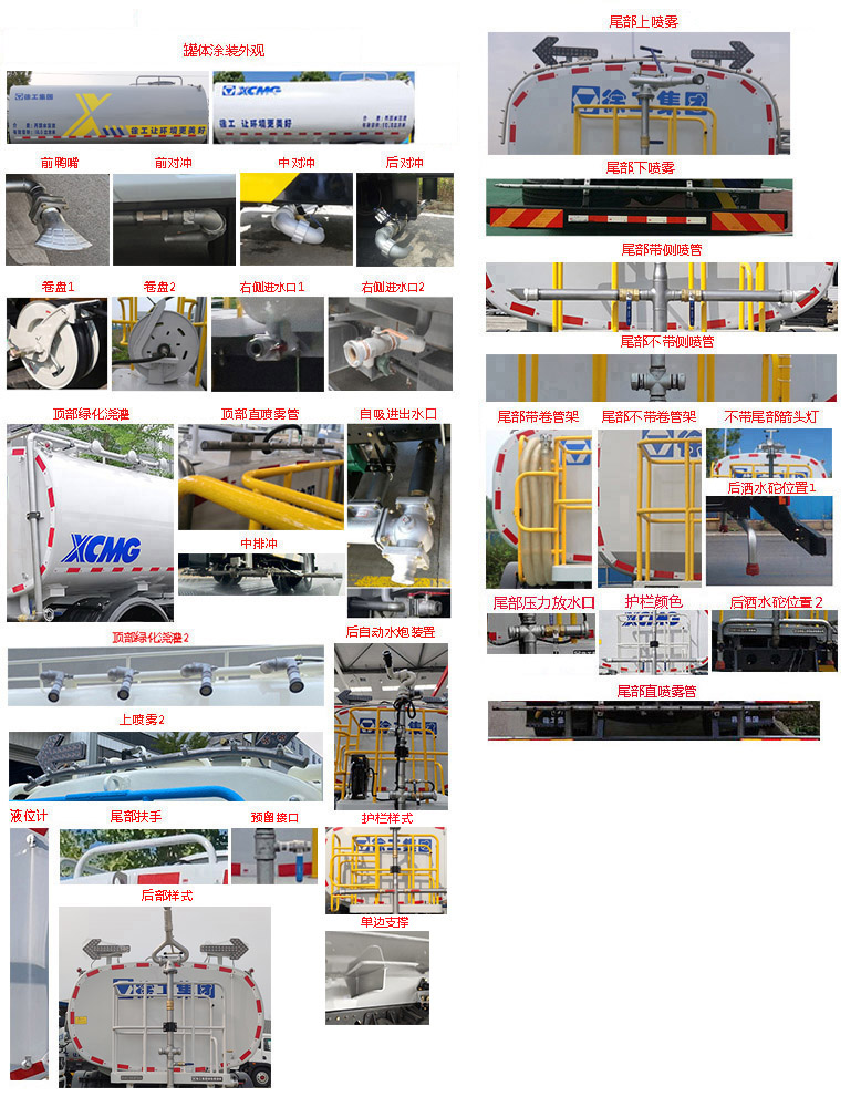 徐工牌DXA5180GPSD6綠化噴灑車公告圖片