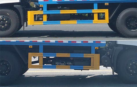 程力威牌CLW5180ZBSD6擺臂式垃圾車公告圖片