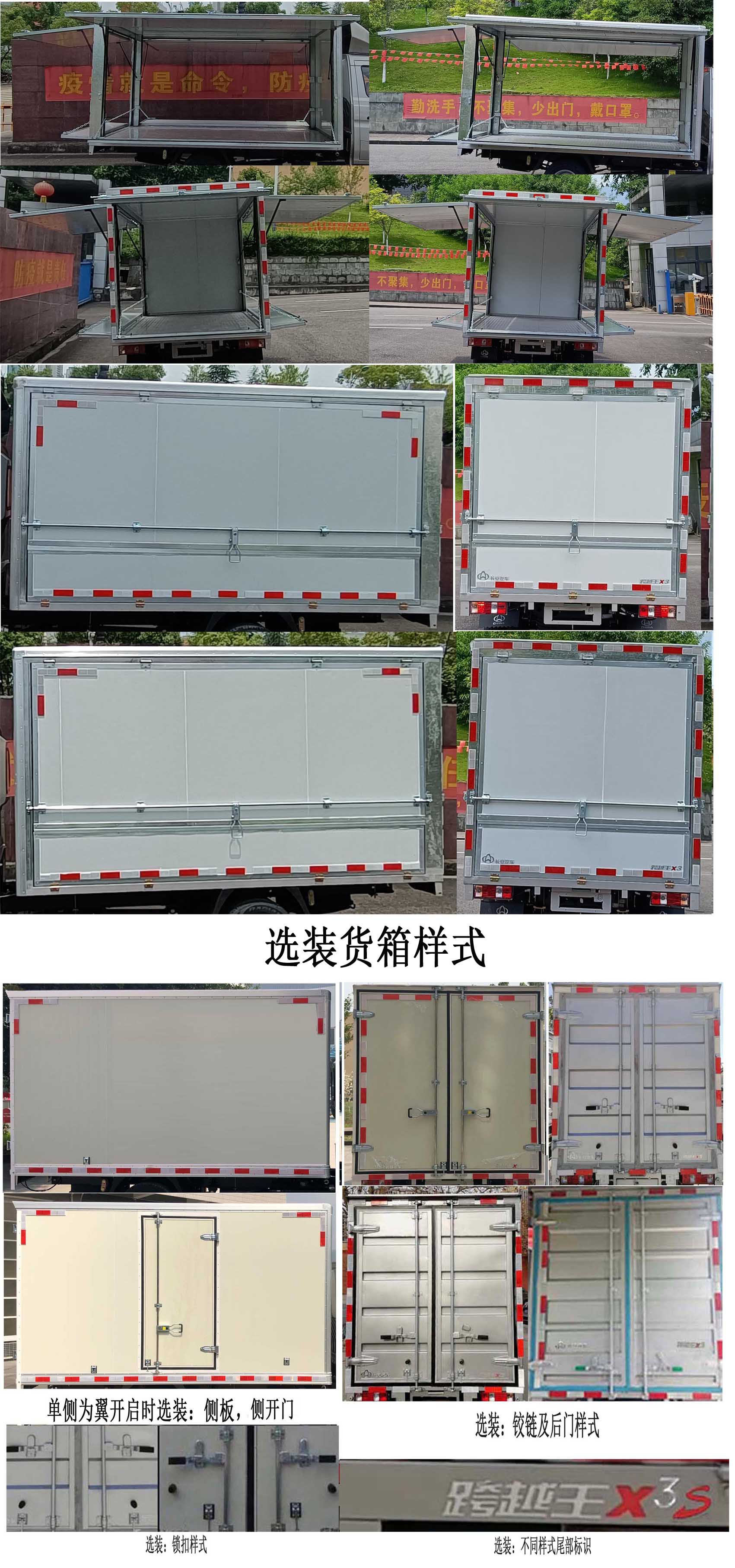 长安牌SC5034XYKNGD6B3翼开启厢式车公告图片