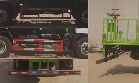 中達威牌CFY5164GPS6EQ綠化噴灑車公告圖片