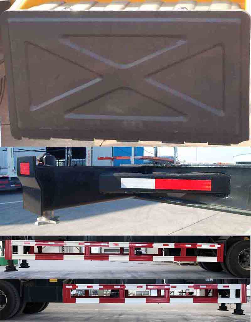 中集牌ZJV9350TWYQDA危险品罐箱骨架运输半挂车公告图片