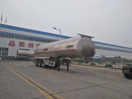 盛润牌11米34.1吨3轴铝合金液态食品运输半挂车(SKW9407GYSL)