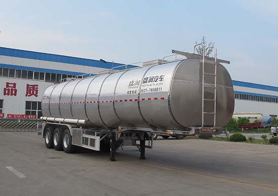 盛润牌12.2米33.4吨3轴润滑油罐式运输半挂车(SKW9401GRHL)