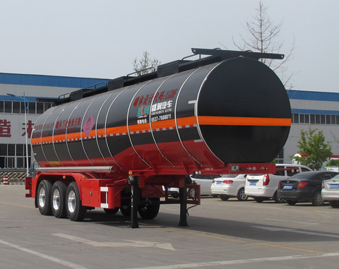 盛润牌11.2米31吨3轴易燃液体罐式运输半挂车(SKW9400GRYT)