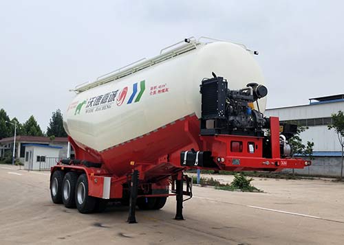 沃德利牌10.1米32.6吨3轴中密度粉粒物料运输半挂车(WDL9400GFLC)