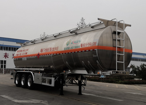 盛润牌SKW9400GRYLA铝合金易燃液体罐式运输半挂车图片