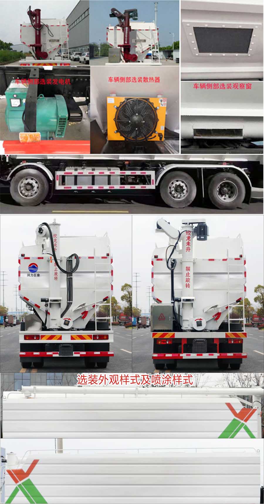 润知星牌SCS5310ZSLXGA6散装饲料运输车公告图片