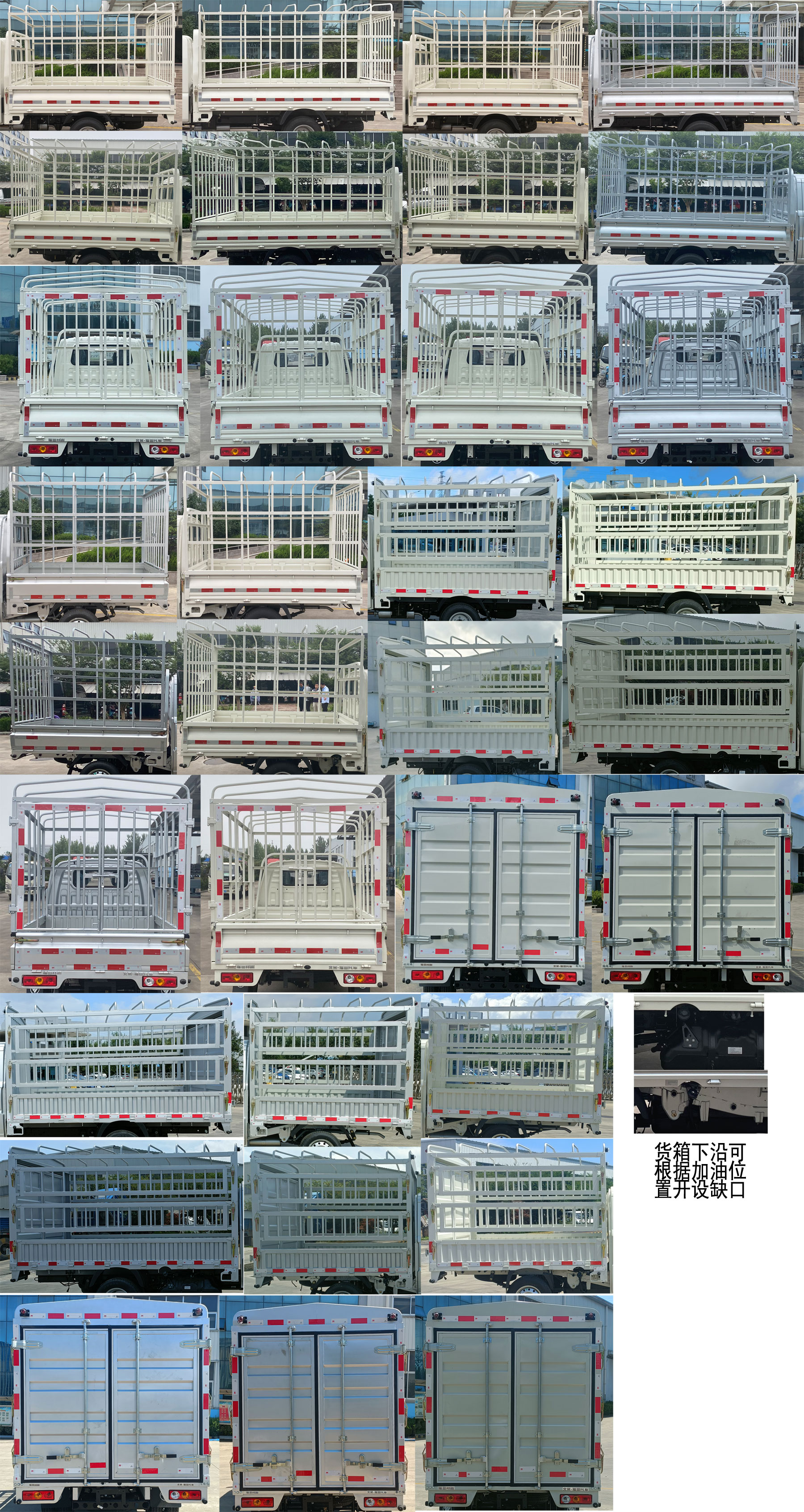 福田牌BJ5030CCY4AV8-32倉柵式運輸車公告圖片