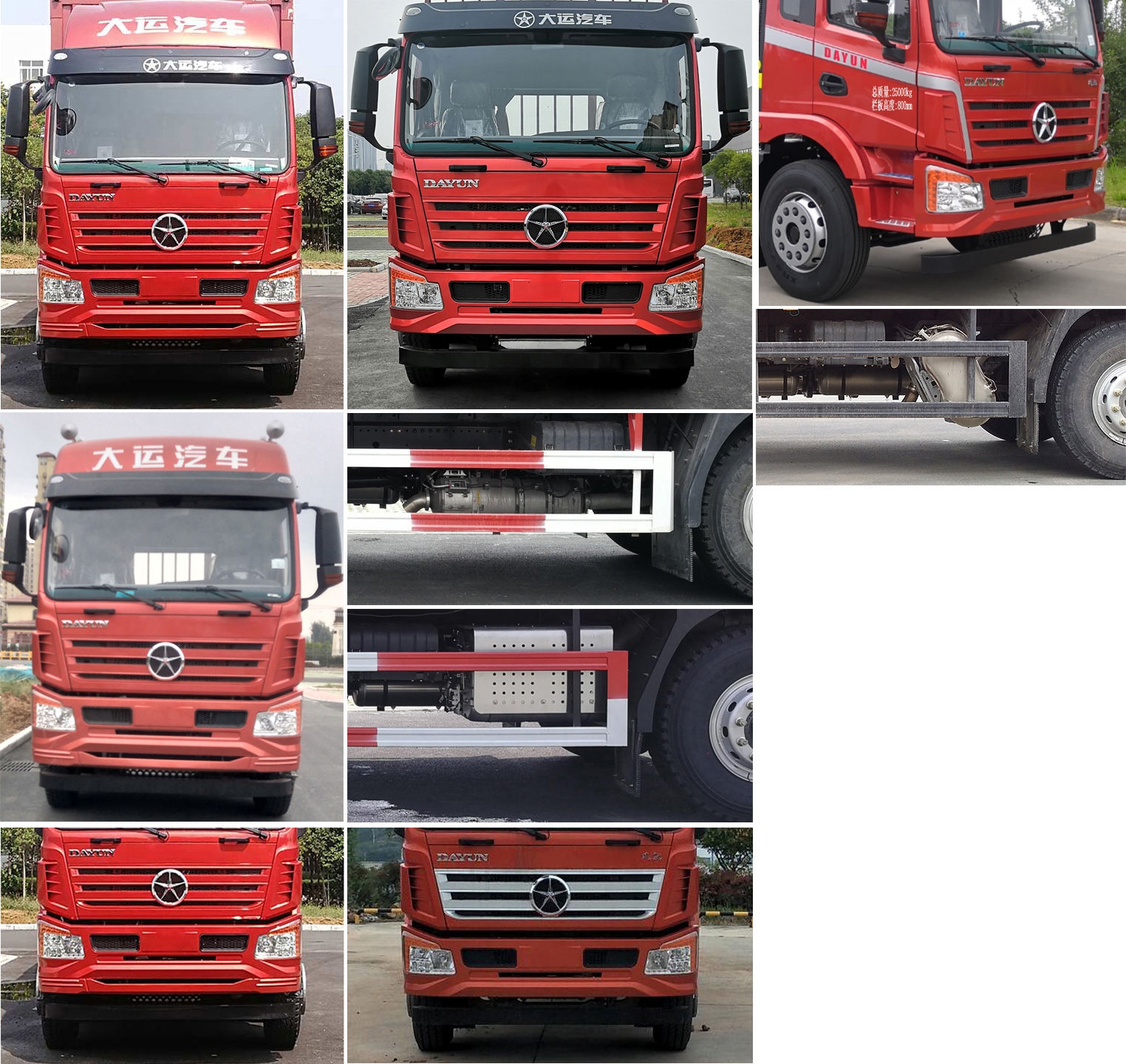 大運(yùn)牌DYQ5250CCYD6CB倉(cāng)柵式運(yùn)輸車(chē)公告圖片