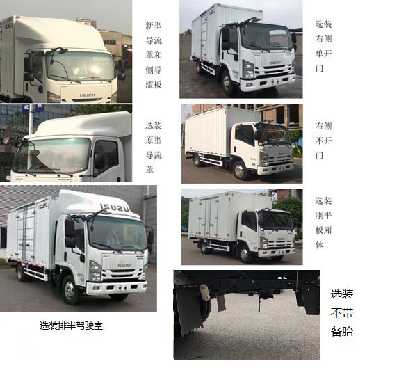 五十鈴牌QL5042XXYBUHA廂式運(yùn)輸車公告圖片