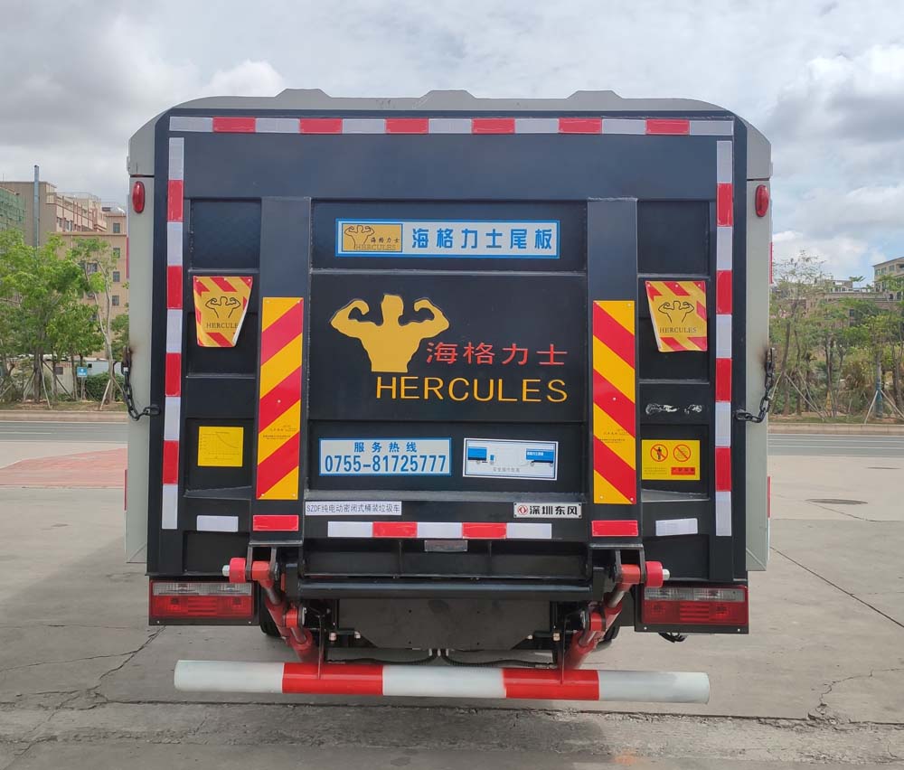 東風牌EQ5084XTYSBEV純電動密閉式桶裝垃圾車公告圖片