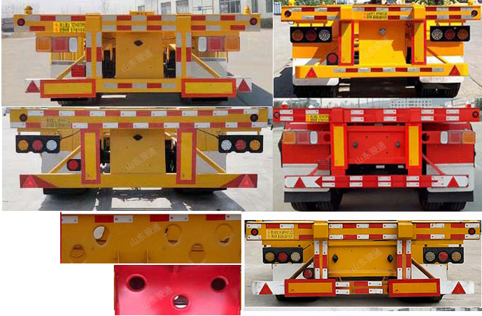 辰陆牌LJT9340TJZE集装箱运输半挂车公告图片