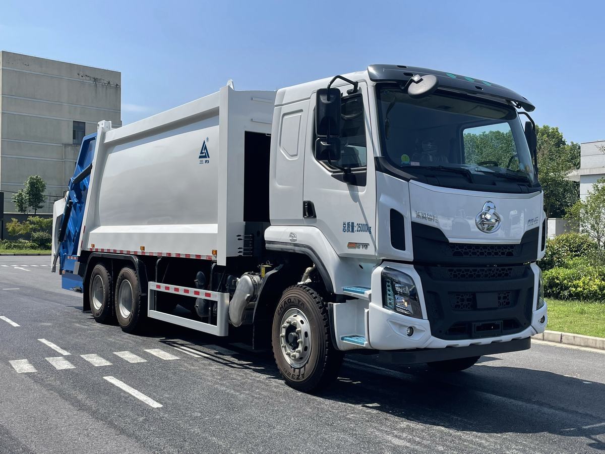 三力牌CGJ5256ZYSLZE6压缩式垃圾车公告图片