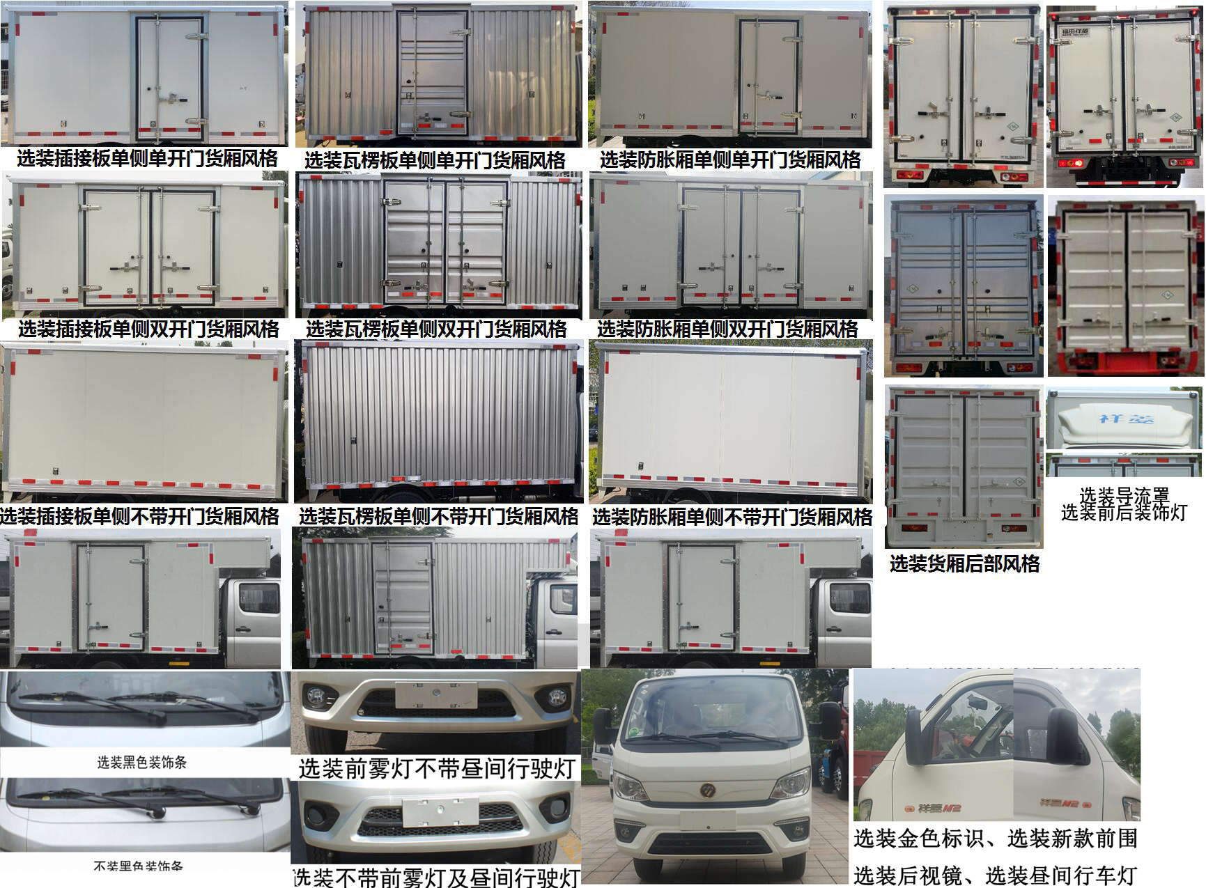 福田牌BJ5032XXY4JC6-11廂式運(yùn)輸車(chē)公告圖片