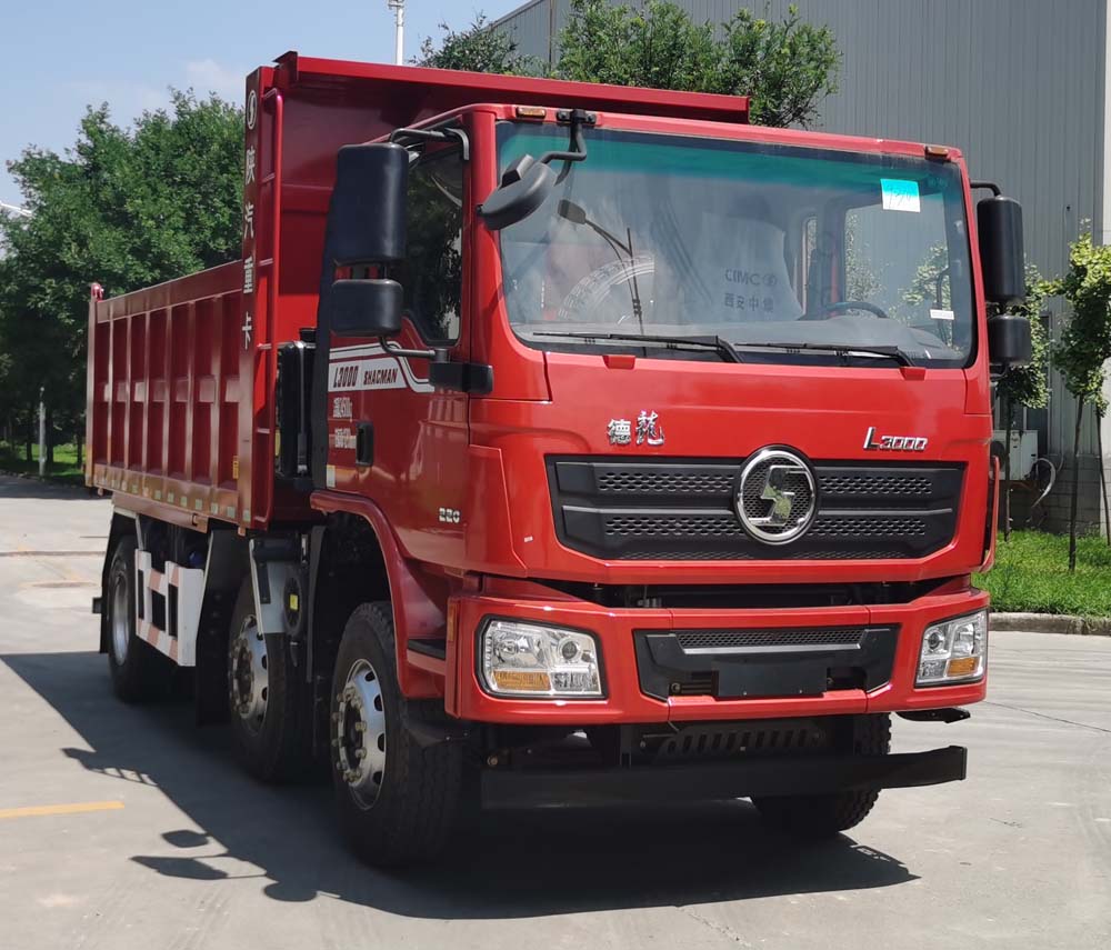 sx3249lb319陕汽牌320马力前四后四小三轴柴油52米国六自卸汽车