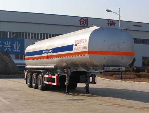 通亚达牌11米30.9吨3轴易燃液体罐式运输半挂车(CTY9405GRY)