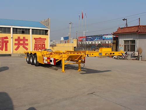 通亚达牌12.5米33.9吨3轴集装箱运输半挂车(CTY9407TJZG)