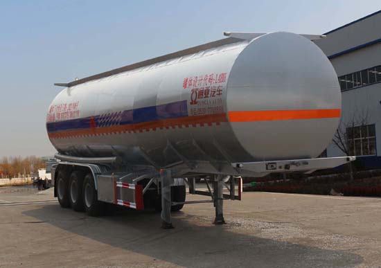 通亚达牌11.9米30.2吨3轴易燃液体罐式运输半挂车(CTY9403GRYJBW)