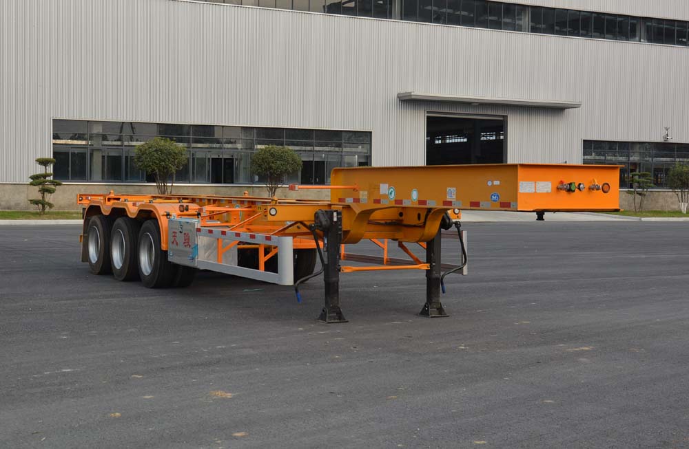 天骏德锦牌11.1米35吨3轴集装箱运输半挂车(TJV9400TJZJ)