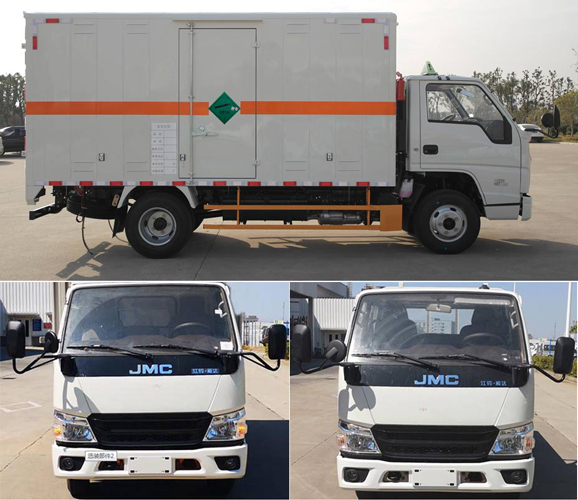 江鈴江特牌JMT5040XRQXGA26易燃?xì)怏w廂式運(yùn)輸車公告圖片