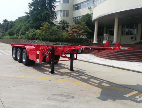 江淮扬天牌10米35.3吨3轴危险品罐箱骨架运输半挂车(CXQ9400TWY30)