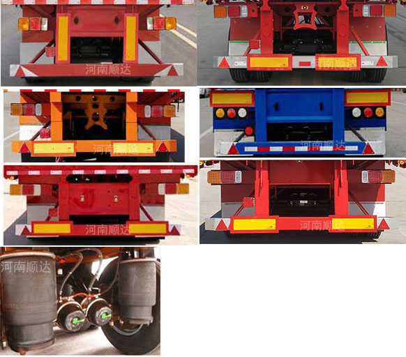 骏昌牌HSC9400CCYE仓栅式运输半挂车公告图片