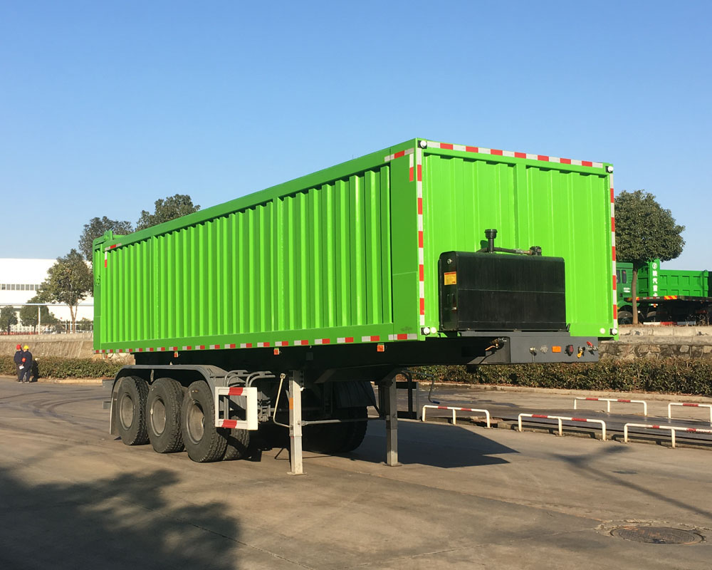 楚胜牌9.6米30吨3轴垃圾转运半挂车(CSC9400ZLJ)