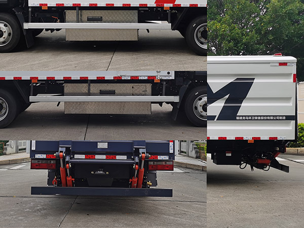 福龍馬牌FLM5080XTYDTBEV純電動(dòng)密閉式桶裝垃圾車公告圖片