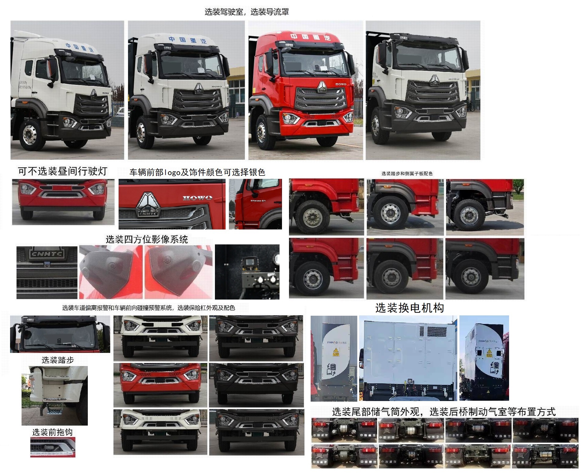 豪沃牌ZZ4187V421JZ1SBEV换电式纯电动牵引汽车公告图片