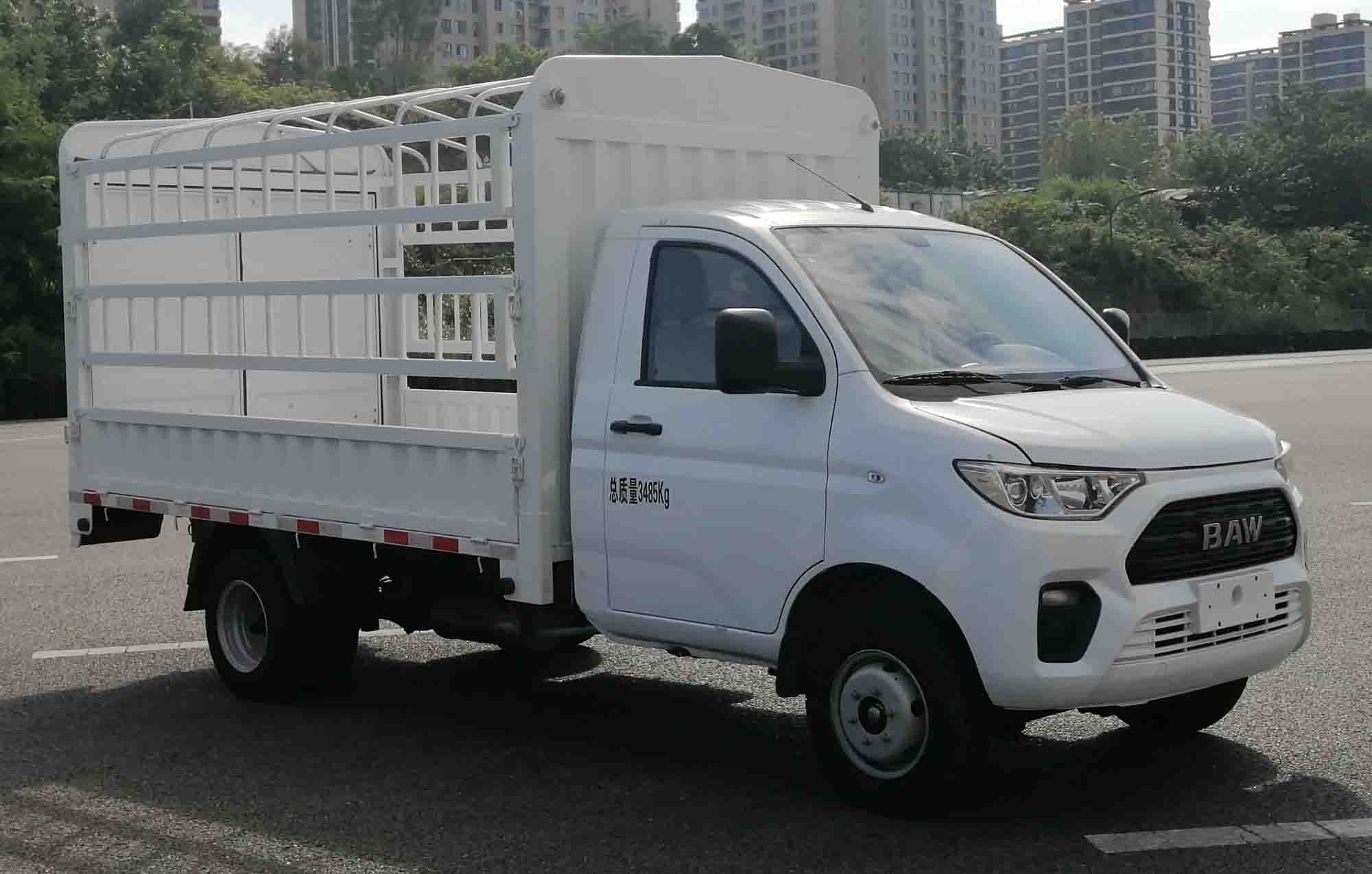 北京汽車(chē)制造廠有限公司牌BAW5031CCYP1B51倉(cāng)柵式運(yùn)輸車(chē)公告圖片