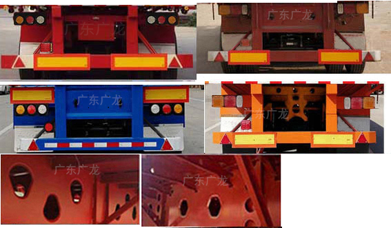 广龙顺牌GLS9401TPB平板运输半挂车公告图片
