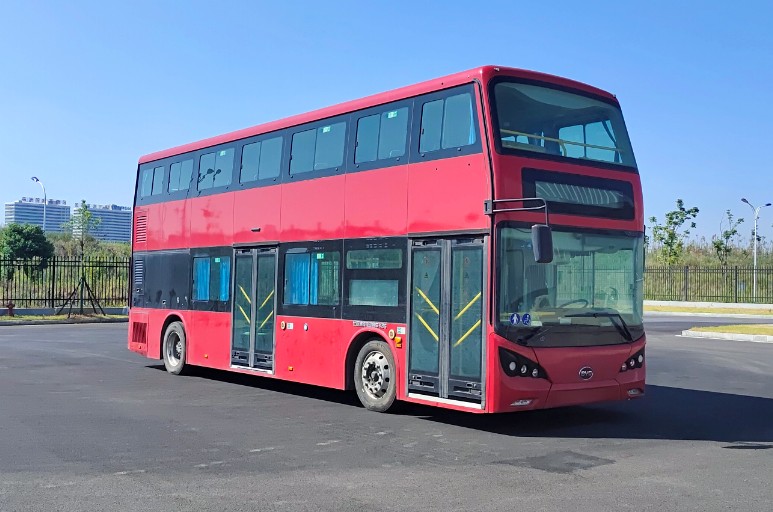 比亚迪牌BYD6100BD2EV1纯电动低入口双层城市客车公告图片