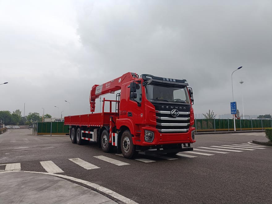 紅巖牌CQ5317JSQEY08436隨車起重運(yùn)輸車公告圖片