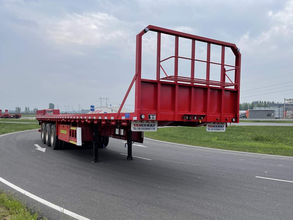 平安运达牌13米34.5吨3轴平板运输半挂车(LPA9400TPB)