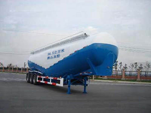 中集牌13米28.1吨3轴粉粒物料运输半挂车(ZJV9409GFLTH)