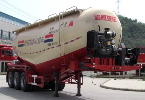 神鹰牌10.8米31吨3轴中密度粉粒物料运输半挂车(YG9402GFL)