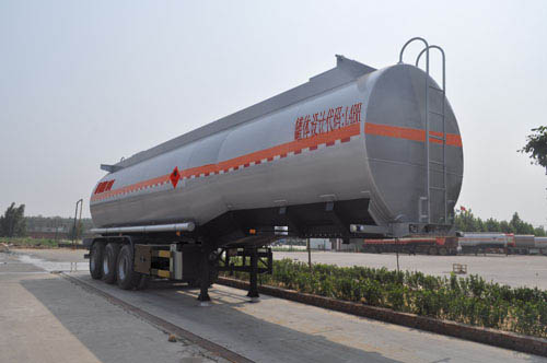 旗林牌11.9米31吨3轴易燃液体罐式运输半挂车(QLG9405GRYA)