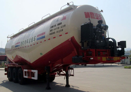 神鹰牌11.1米29.2吨3轴低密度粉粒物料运输半挂车(YG9404GFL)