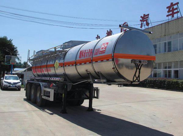 醒狮牌11.2米32吨3轴氧化性物品罐式运输半挂车(SLS9402GYW)