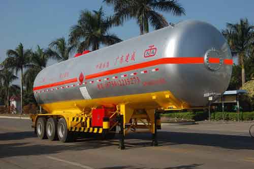 久远牌11.9米29.4吨3轴液化气体运输半挂车(KP9401GYQDB)