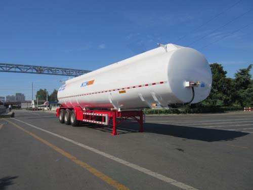 通华牌12.4米33.8吨3轴铝合金液态食品运输半挂车(THT9400GYSH)