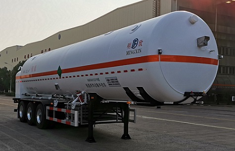 明欣牌11.8米25.1吨3轴低温液体运输半挂车(NMX9401GDYN)