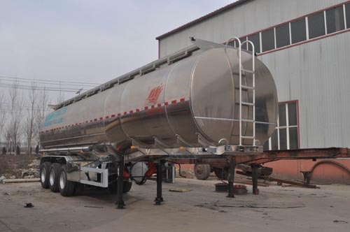 旗林牌11.5米33.8吨3轴润滑油罐式运输半挂车(QLG9401GRH)