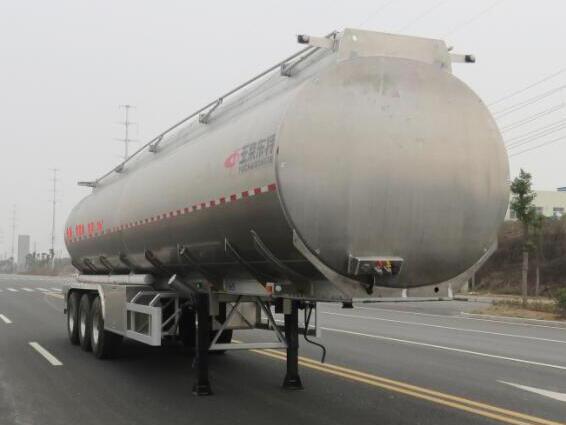 特运牌12.5米33.5吨3轴铝合金食用油运输半挂车(DTA9402GSY)